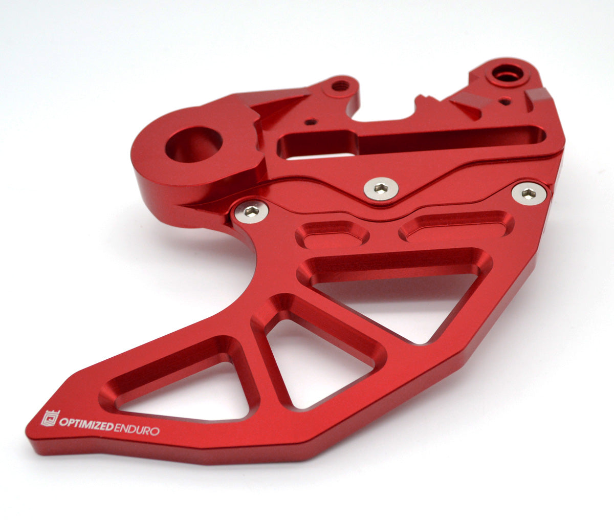 Optimized Enduro Rear Rotor Guard - Solid Aluminum Disc Protection For KTM & Husqvarna Dirt Bikes