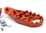 Optimized Enduro Foot Pegs for KTM 2023 (Orange)