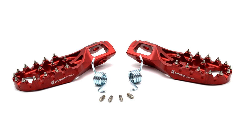 Optimized Enduro Foot Pegs for GasGas 2024 (Red) â Coober USA