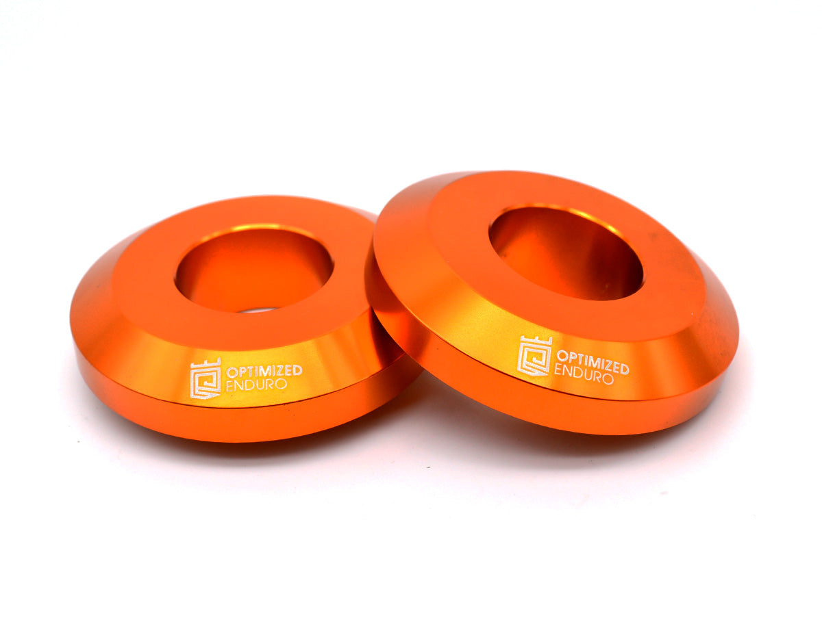 Optimized Enduro Wheel Spacer Upgrade Kit for KTM 13-22 25mm Axle (Ora ...