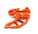 Optimized Enduro Rear Rotor Guard with Caliper Carrier for KTM 2004-2022 20mm Axle (Orange)