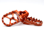 Optimized Enduro Foot Pegs for KTM 2016-2022 (Orange)